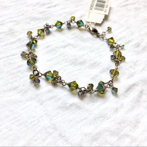 Nordstrom blue/green/yellow crystal bracelet
